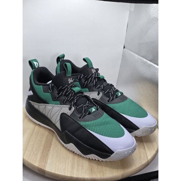 Adidas Dame Extply 2.0 Men's US 13 Court Green Black Basketball Sneakers ID1808 - Picture 5 of 10